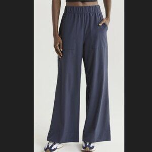 Beyond Yoga Easy Wide Leg Pants in Navy